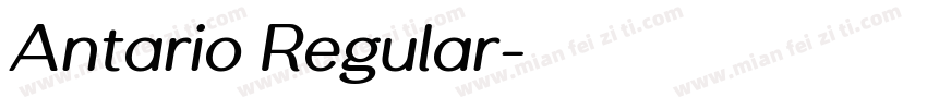 Antario Regular字体转换